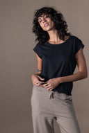 Noelia T-shirt - Black Flame
