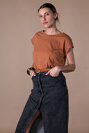 T-shirt Noelia - Lin Flamme