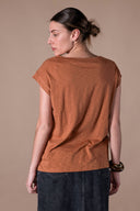 T-shirt Noelia - Lin Flamme