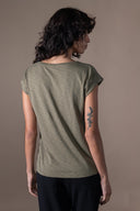 T-shirt Noelia - Olive Flamme