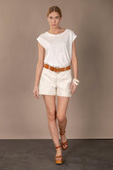 Noelia T-shirt - White Flame