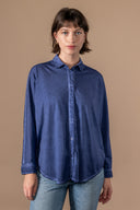 Chemise Norma Délavée - Cobalt