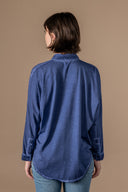 Chemise Norma Délavée - Cobalt