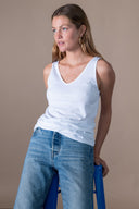 Penelope Tank Top - White