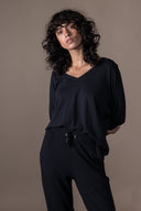 T-shirt Prune - Black Flamme