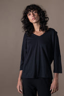 T-shirt Prune - Black Flamme