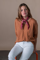 T-shirt Prune - Lin Flamme