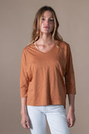 T-shirt Prune - Lin Flamme