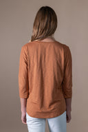 T-shirt Prune - Lin Flamme