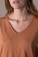 T-shirt Prune - Lin Flamme