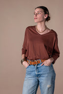 T-shirt Prune - Pecan