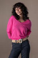 T-shirt Prune - Pink Flamme