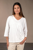 Plum T-shirt - White