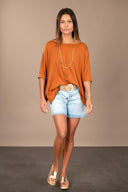 Rita T-shirt - Caramel