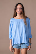 Rita Washed T-shirt - Chambray