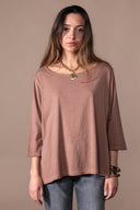 T-shirt Rita Délavé - Latte