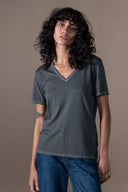 T-shirt Romy Délavé - Anthracite