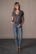 Romy Faded T-shirt - Cacao