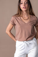 T-shirt Romy Délavé - Latte