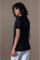 T-shirt Romy - Black Flamme