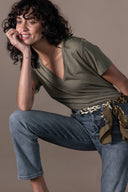 T-shirt Romy - Olive Flamme
