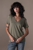 T-shirt Romy - Olive Flamme