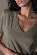 T-shirt Romy - Olive Flamme
