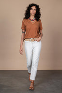 T-shirt Romy Délavé - Toffee