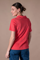 Yvette Polo Shirt - Cherry